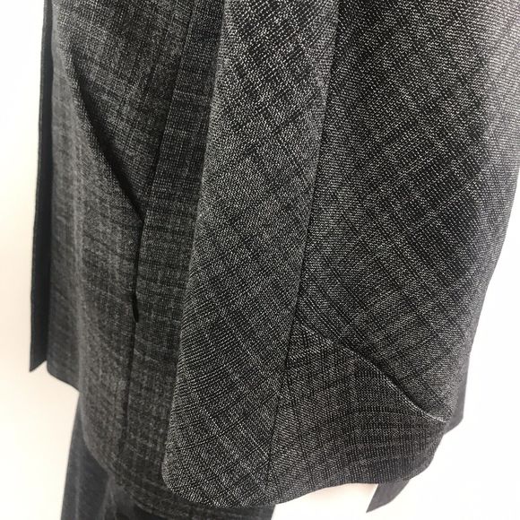 Lida Baday Suit 14P Designer Jacket Skirt Gray Wool Blend Jackie O Luxury Style - Picture 11 of 12